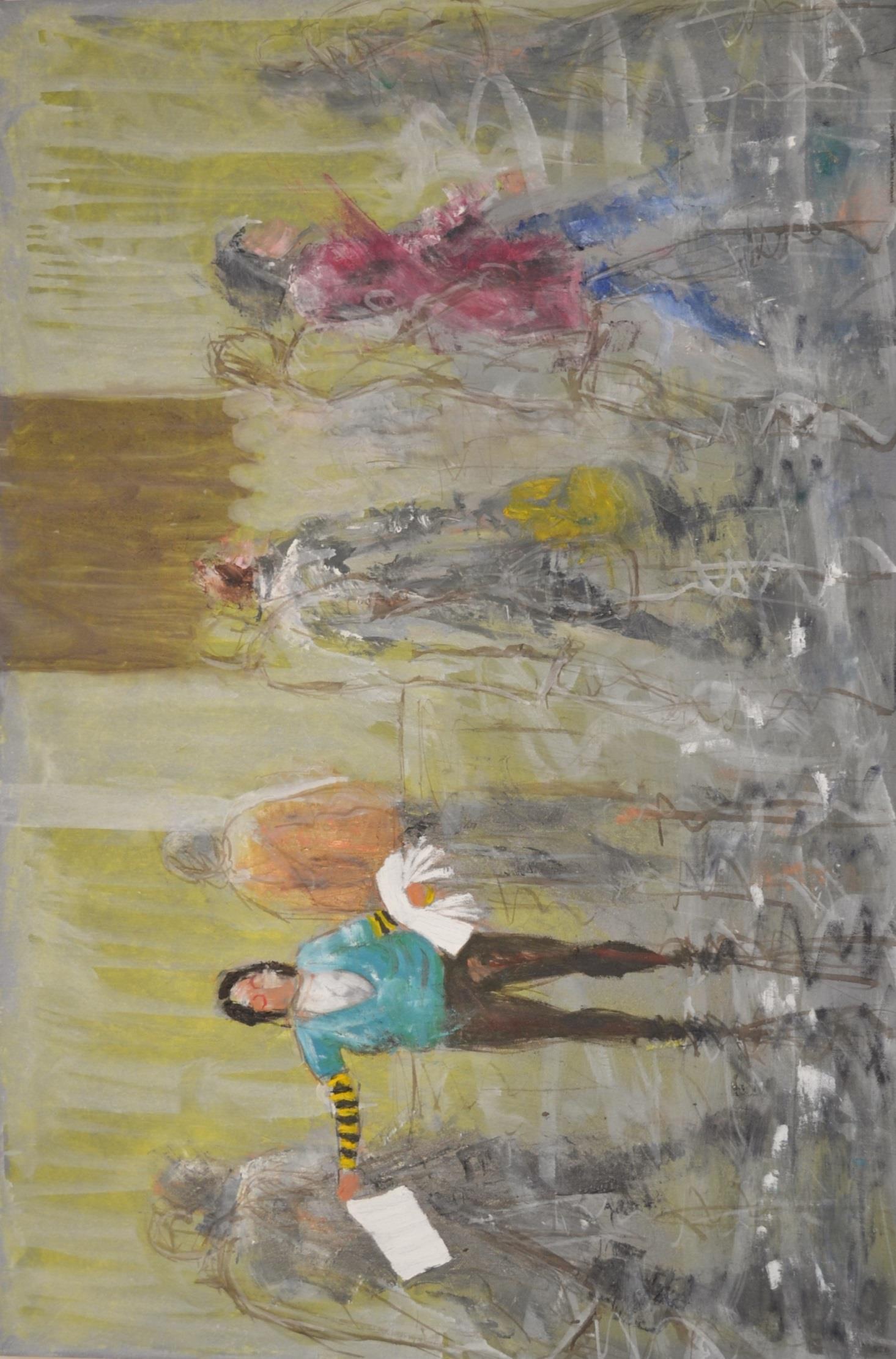 A Watcher on the Wharf painting