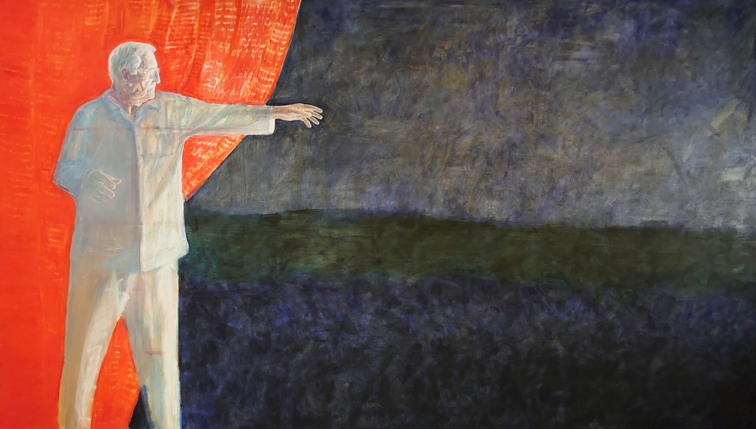 The completed artwork in studio